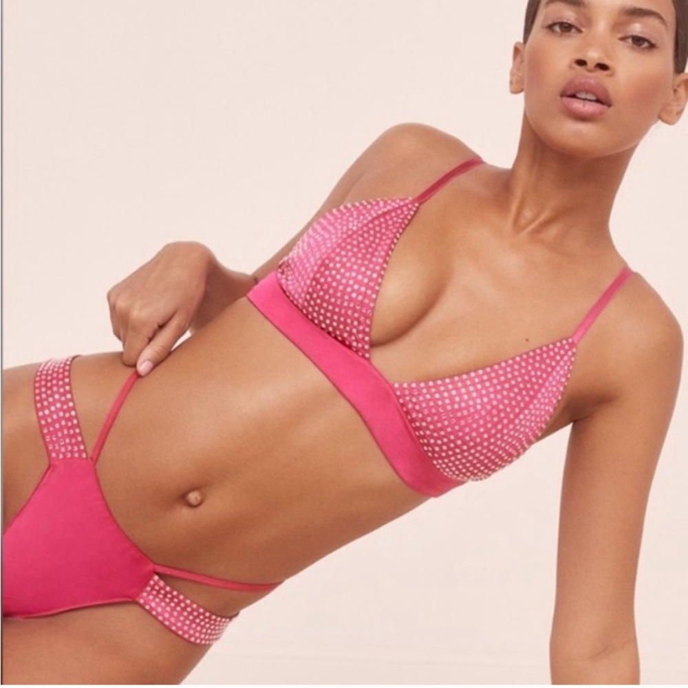 For love and lemons rhinestone satin panty xs (top sold separately)